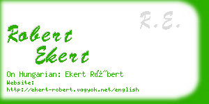 robert ekert business card